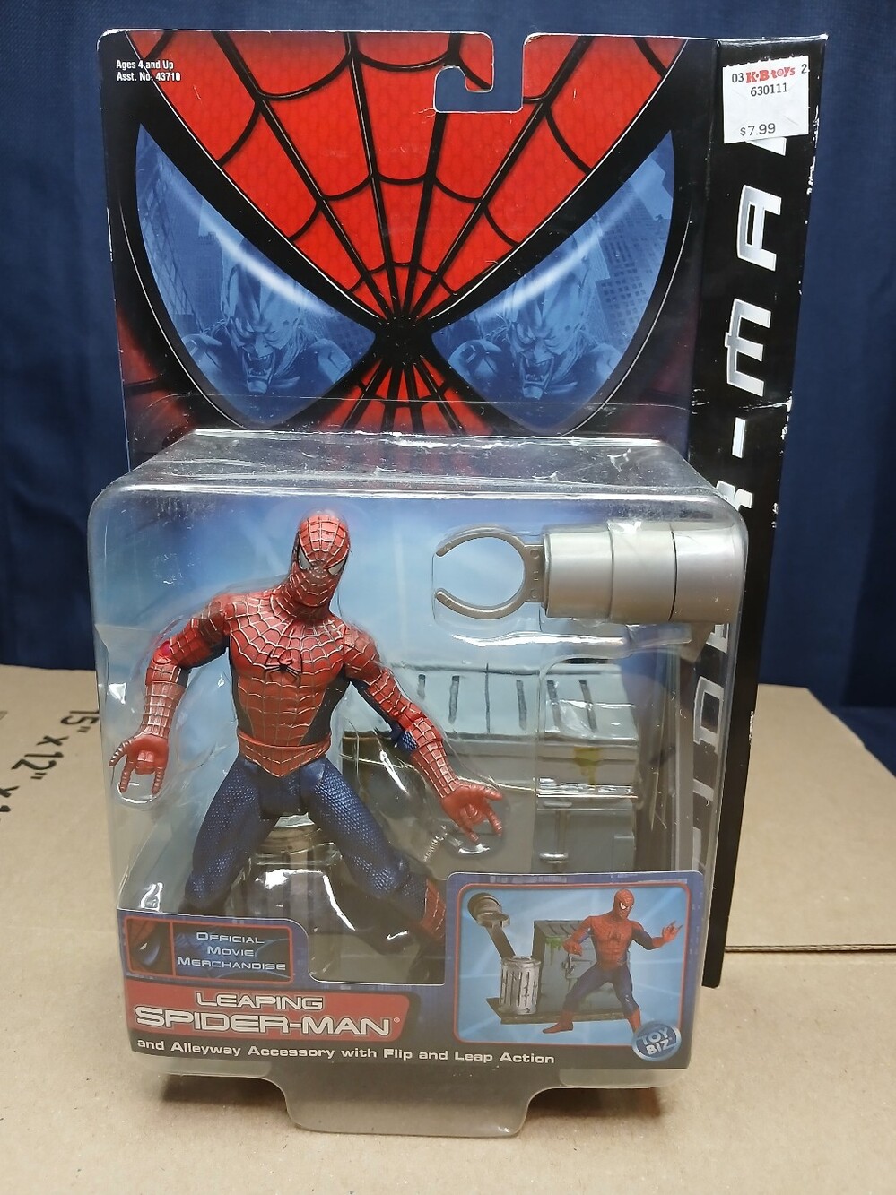 Leaping Spider-Man Series 2 Spider-Man Movie Toy Biz 2002 Factory Sealed